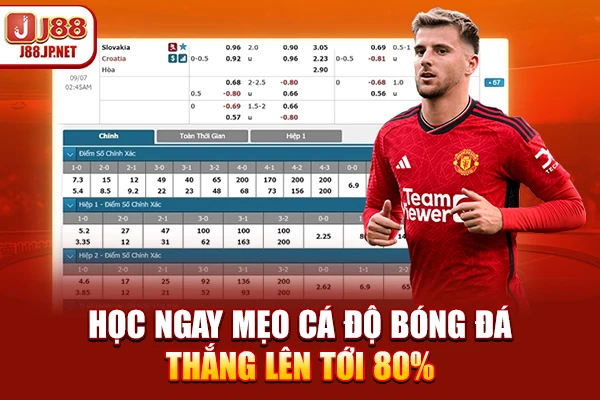 Học ngay mẹo cá độ bóng đá thắng lên tới 80%