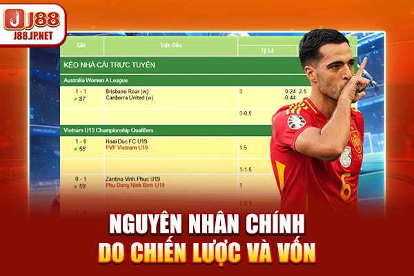 Nguyên nhân chính do chiến lược và vốn